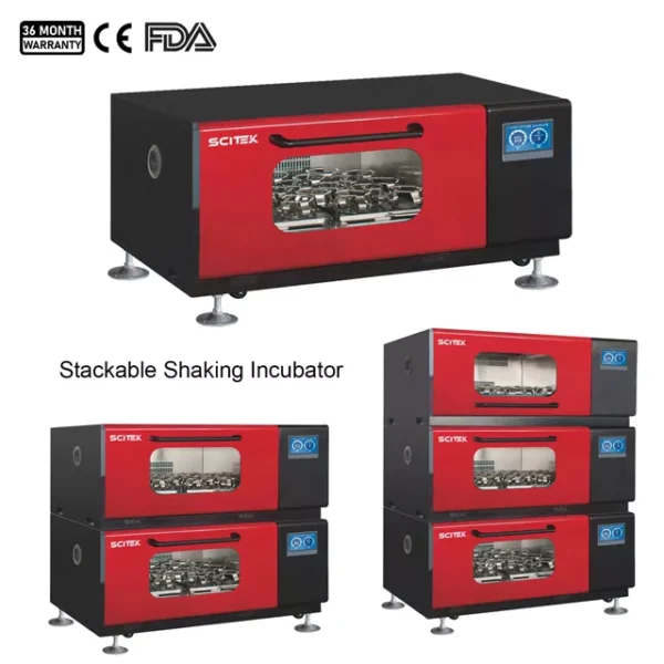 stackable CO2 constant temperature shaking incubator biomedical equipment