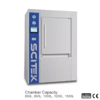 Horizontal Pulse Vacuum Sterilizer with Motor Hinge Door