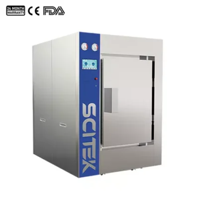 Horizontal Pulse Vacuum Autoclave, Motorised Door